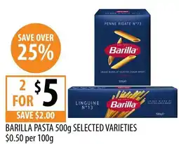 Supabarn BARILLA PASTA offer