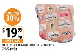 Supabarn Borrowdale organic pork belly portions offer