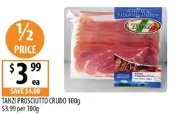 Supabarn Tanzi prosciutto crudo offer