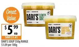 Supabarn Daris soup range offer