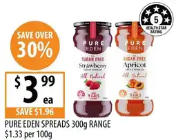 Supabarn Pure eden spreads range offer