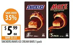 Supabarn Snickers/mars ice cream bars offer