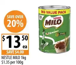 Supabarn Nestle milo offer