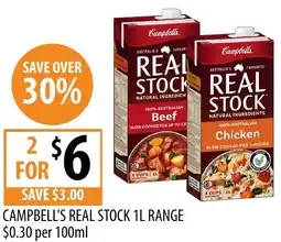 Supabarn Campbells real stock range offer
