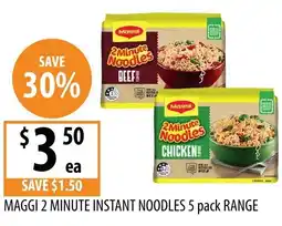 Supabarn Maggi 2 minute instant noodles range offer