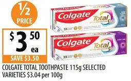 Supabarn COLGATE TOTAL TOOTHPASTE offer