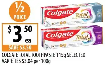 Supabarn COLGATE TOTAL TOOTHPASTE offer