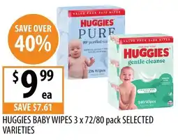 Supabarn Huggies baby wipes offer