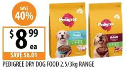 Supabarn Pedigree dry dog food range offer