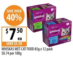 Supabarn WHISKAS WET CAT FOOD offer