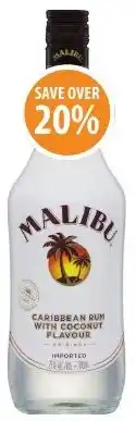 Supabarn Malibu white rum with coconut offer