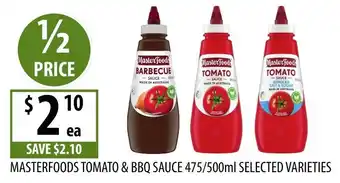 Supabarn Masterfoods tomato & bbq sauce offer