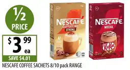 Supabarn Nescafe coffee sachets range offer