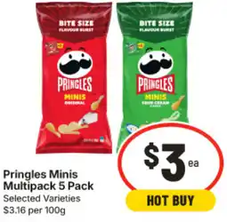 IGA Pringles Minis Multipack offer