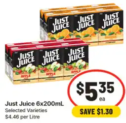 IGA Just Juice offer