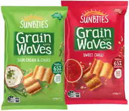 IGA Sunbites Grain Waves Wholegrain Chips Selected Varieties offer