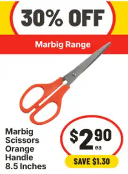 IGA Marbig Scissors Orange Handle offer