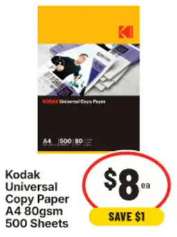 IGA Kodak Universal Copy Paper A4 offer
