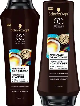 IGA Schwarzkopf Extra Care Hair Repair Shampoo or Conditioner 400mL Selected Varieties offer