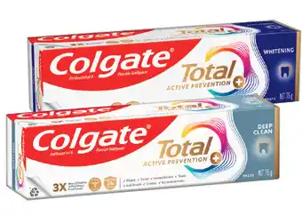 IGA Colgate Total Premium Toothpaste Selected Varieties offer