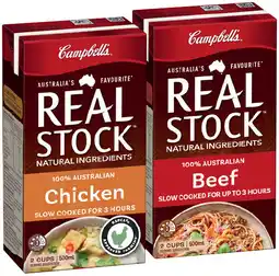 IGA Campbell’s Real Stock Selected Varieties offer