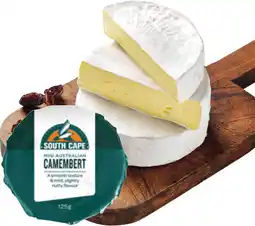 IGA South Cape Mini Camembert or Brie Cheese 125g offer