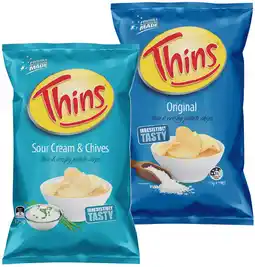 IGA Thins Chips 150‑175g Selected Varieties offer