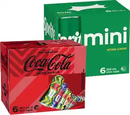 IGA Coca‑Cola, Sprite or Fanta Mini 6x250mL Selected Varieties offer