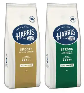 IGA Harris Coffee Beans or Ground Coffee 1kg Selected Varieties offer