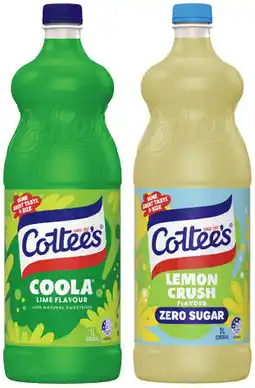 IGA Cottee’s Cordial Selected Varieties offer