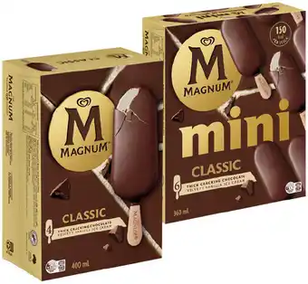 IGA Streets Magnum Ice Cream 4 Pack or Mini 6 Pack Selected Varieties offer