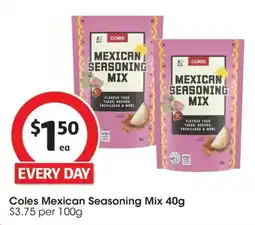 Coles Coles Mexican Seasoning Mix offer