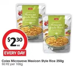 Coles Coles Microwave Mexican Style Rice offer