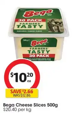 Coles Bega Cheese Slices offer