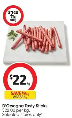 Coles D Orsogna Tasty Sticks offer