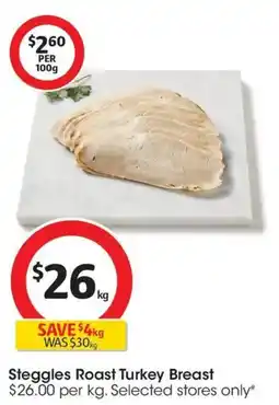 Coles Steggles Roast Turkey Breast offer