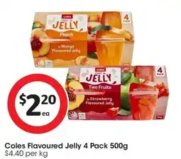 Coles Coles Flavoured Jelly offer