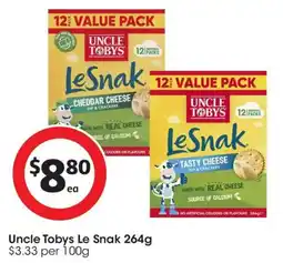 Coles Uncle Tobys Le Snak offer