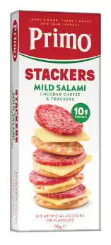 IGA Primo Stackers or Trios 45β57g Selected Varieties offer