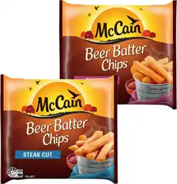 IGA McCain Beer Batter Chips or Wedges 750g Selected Varieties offer