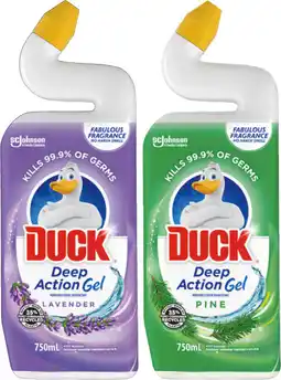 IGA Duck Deep Action Gel Toilet Cleaner Selected Varieties offer