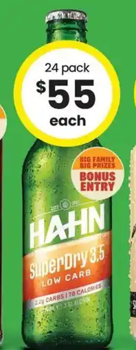 The Bottle O Hahn SuperDry 3.5 Stubbies offer