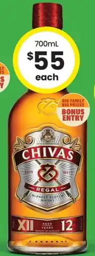 The Bottle O Chivas Regal 12 Year Old Scotch offer
