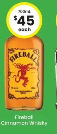 The Bottle O Fireball Cinnamon Whisky offer
