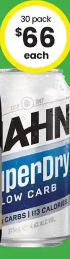 The Bottle O Hahn SuperDry Block Cans offer