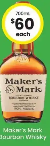 The Bottle O Maker's Mark Bourbon Whisky offer