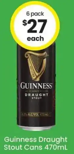 The Bottle O Guinness Draught Stout Cans offer