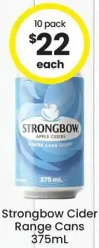 The Bottle O Strongbow Cider Range Cans offer