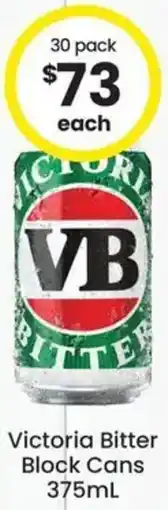 The Bottle O Victoria Bitter Block Cans offer