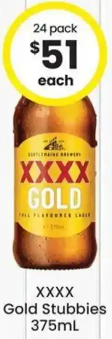 The Bottle O XXXX Gold Stubbies offer